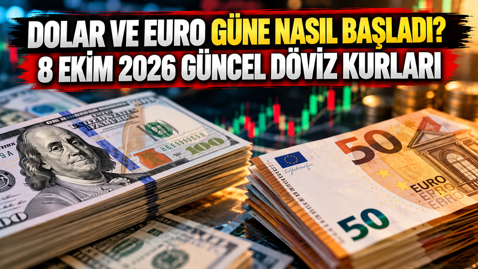 Dolar ve euro güne nasıl başladı? 8 Ekim 2026 güncel döviz kurları