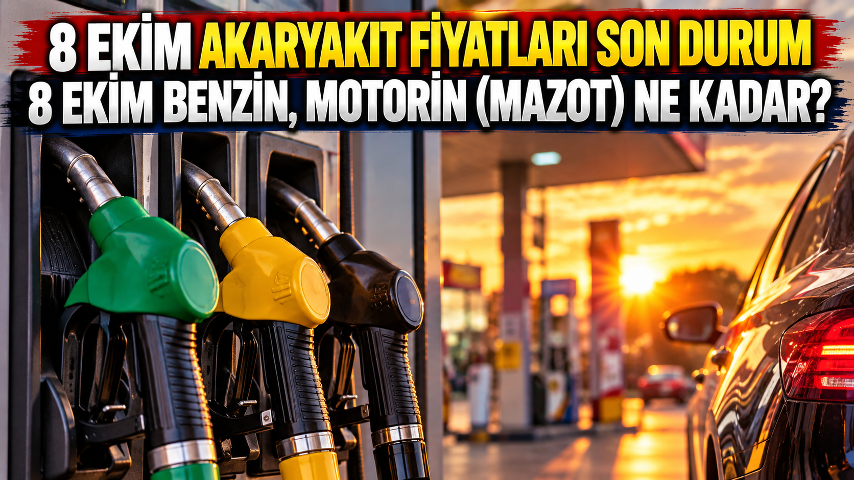 8 Ekim Akaryakıt fiyatları son durum | 8 Ekim benzin, motorin (mazot) ne kadar?