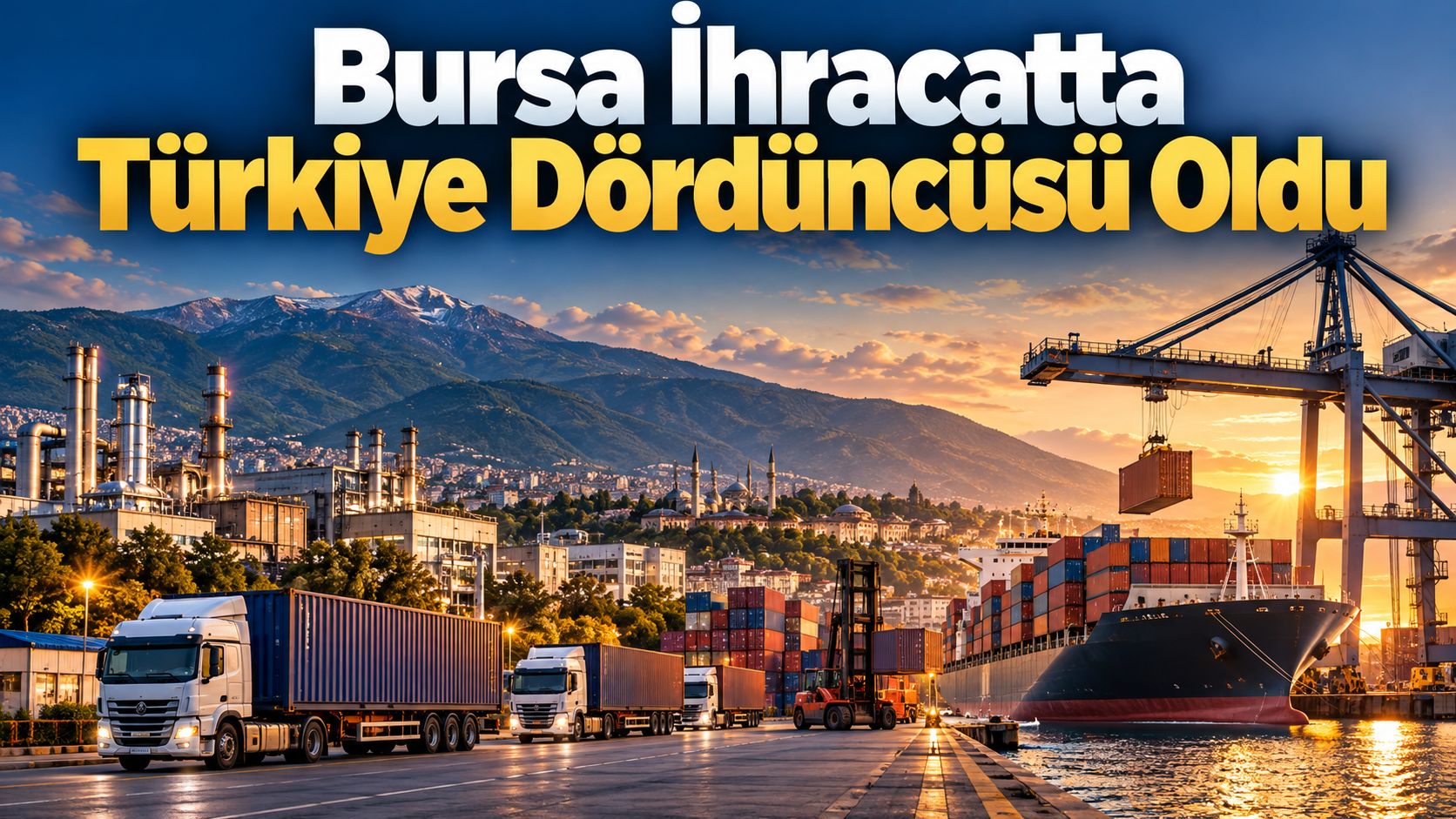 Bursa İhracatta Türkiye Dördüncüsü Oldu!